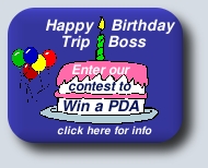 Win a PDA in Trip Boss Birthday contest