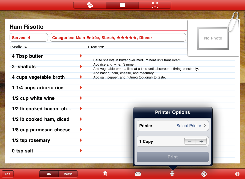 click image to view full size Serving Sizer help screen