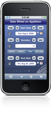 Date Wheel on iPhone
